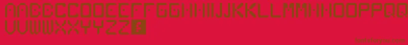 Atlancia Font – Brown Fonts on Red Background