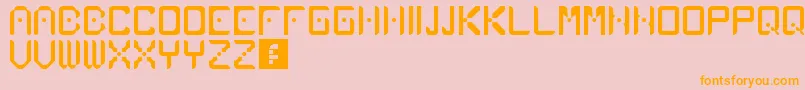 Atlancia Font – Orange Fonts on Pink Background