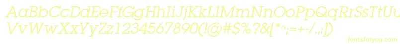 LugabookBookOblique Font – Yellow Fonts