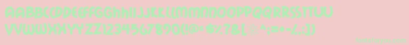 MailRayStuff Font – Green Fonts on Pink Background