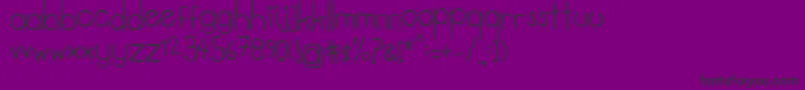 Tweed Font – Black Fonts on Purple Background