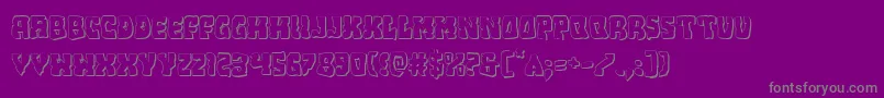 Beastian3D Font – Gray Fonts on Purple Background