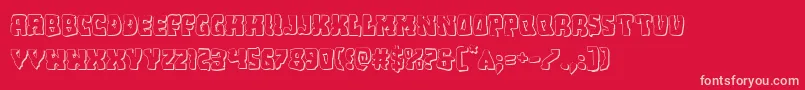 Beastian3D Font – Pink Fonts on Red Background
