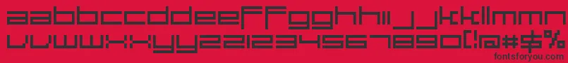 Largn Font – Black Fonts on Red Background