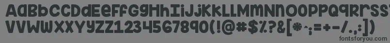 Kginimitableoriginal Font – Black Fonts on Gray Background