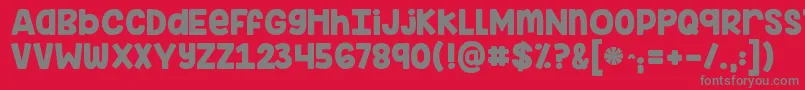 Kginimitableoriginal Font – Gray Fonts on Red Background