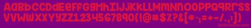 More about Kginimitableoriginal Font Kginimitableoriginal Font – Red Fonts on Purple Background