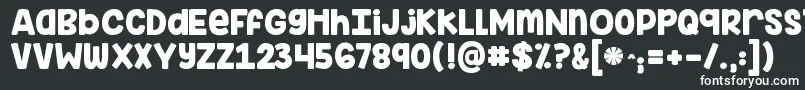 Kginimitableoriginal Font – White Fonts on Black Background