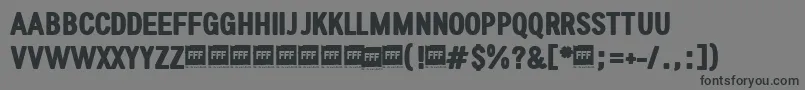 FffUltraTrial Font – Black Fonts on Gray Background