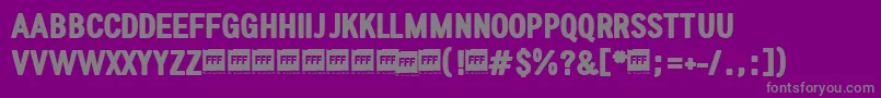 FffUltraTrial Font – Gray Fonts on Purple Background