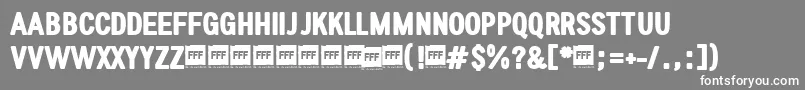 FffUltraTrial Font – White Fonts on Gray Background