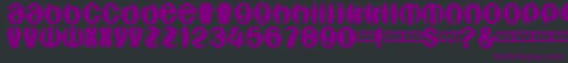 Aragones Font – Purple Fonts on Black Background