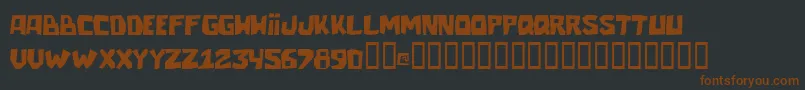Talacha Font – Brown Fonts on Black Background