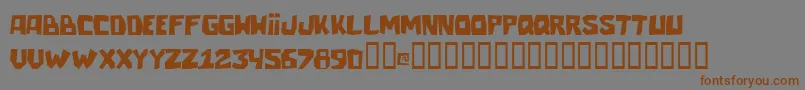 Talacha-Schriftart – Braune Schriften auf grauem Hintergrund