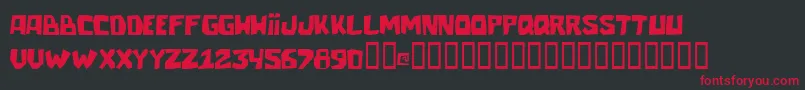 Talacha Font – Red Fonts on Black Background