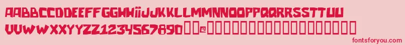 Talacha Font – Red Fonts on Pink Background