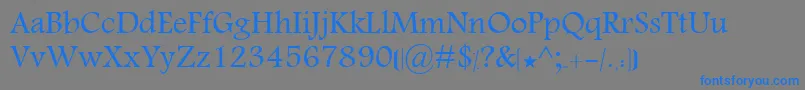 KhalaadWafa Font – Blue Fonts on Gray Background
