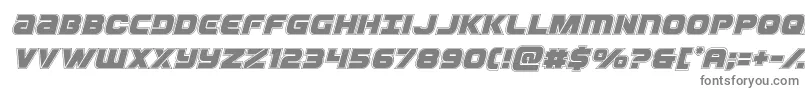 Шрифт Ozdaacadital – серые шрифты на белом фоне