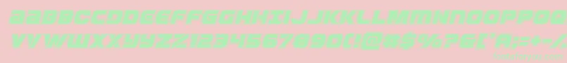 Ozdaacadital Font – Green Fonts on Pink Background