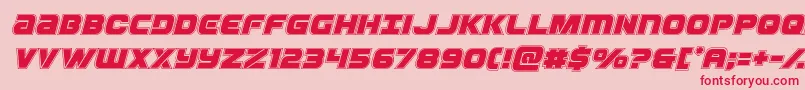 Ozdaacadital Font – Red Fonts on Pink Background