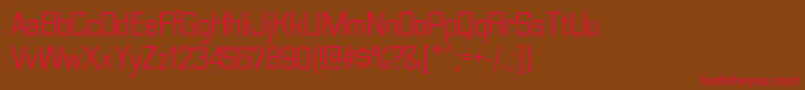 NesobritescRegular Font – Red Fonts on Brown Background
