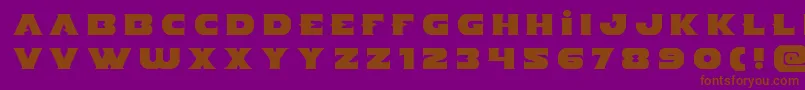 Indigodemontitle Font – Brown Fonts on Purple Background