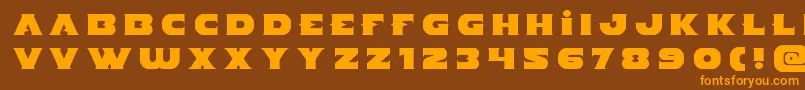 Indigodemontitle Font – Orange Fonts on Brown Background