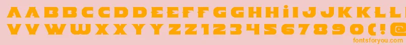 Indigodemontitle Font – Orange Fonts on Pink Background