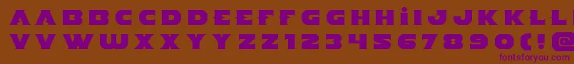 Indigodemontitle Font – Purple Fonts on Brown Background