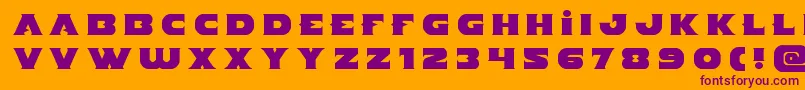 Indigodemontitle Font – Purple Fonts on Orange Background