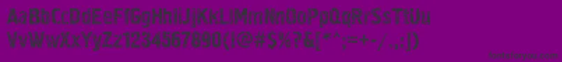 Pollock3ctt-Schriftart – Schwarze Schriften auf violettem Hintergrund