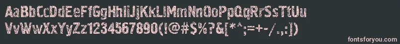 Pollock3ctt Font – Pink Fonts on Black Background
