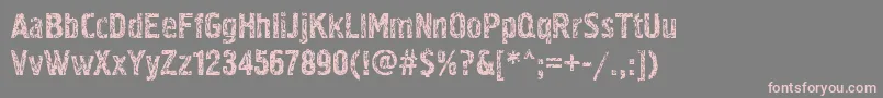 Pollock3ctt Font – Pink Fonts on Gray Background