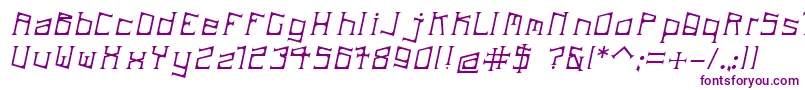 フォントArdeckItalic – 紫色のフォント