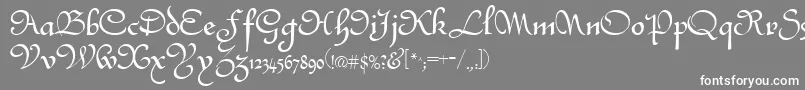 フォントBase.Christmas – 灰色の背景に白い文字