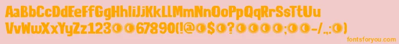 DkLunisolar Font – Orange Fonts on Pink Background