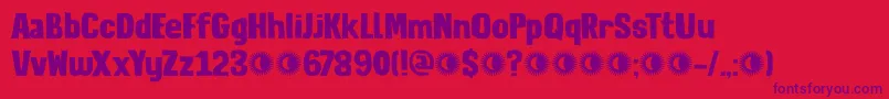 DkLunisolar Font – Purple Fonts on Red Background