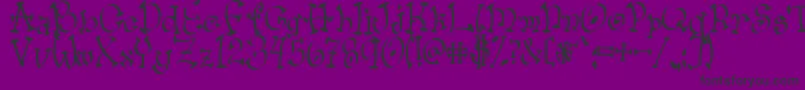 More about Wacko Font Wacko Font – Black Fonts on Purple Background
