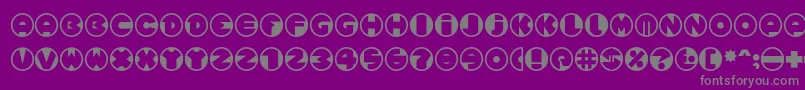 Spslcirclesonec Font – Gray Fonts on Purple Background