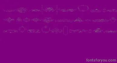 CalligraphiaLatinaFree font – Gray Fonts On Purple Background