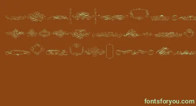 CalligraphiaLatinaFree font – Green Fonts On Brown Background