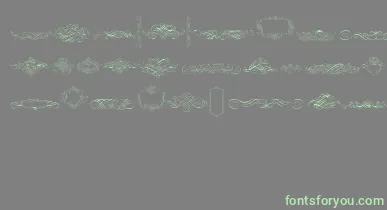 CalligraphiaLatinaFree font – Green Fonts On Gray Background