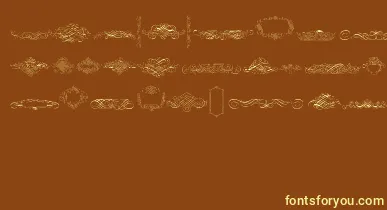 CalligraphiaLatinaFree font – Yellow Fonts On Brown Background