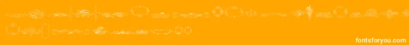 CalligraphiaLatinaFree Font – White Fonts on Orange Background