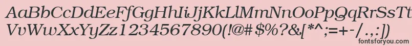 fuente BookmanettItalic – Fuentes Negras Sobre Fondo Rosa