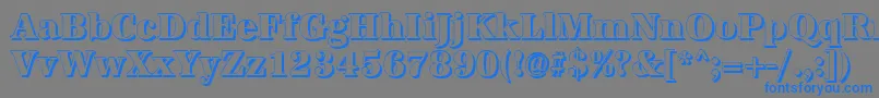 AntiquashCdXboldRegular Font – Blue Fonts on Gray Background