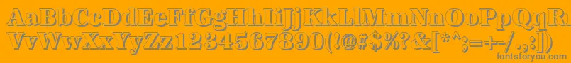 AntiquashCdXboldRegular Font – Gray Fonts on Orange Background