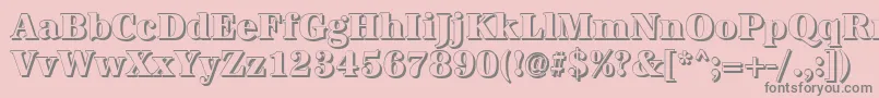 AntiquashCdXboldRegular Font – Gray Fonts on Pink Background