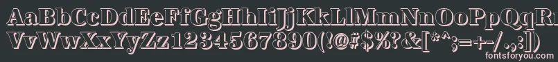 AntiquashCdXboldRegular Font – Pink Fonts on Black Background