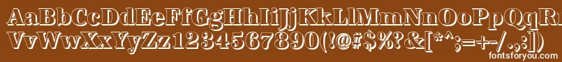 AntiquashCdXboldRegular Font – White Fonts on Brown Background